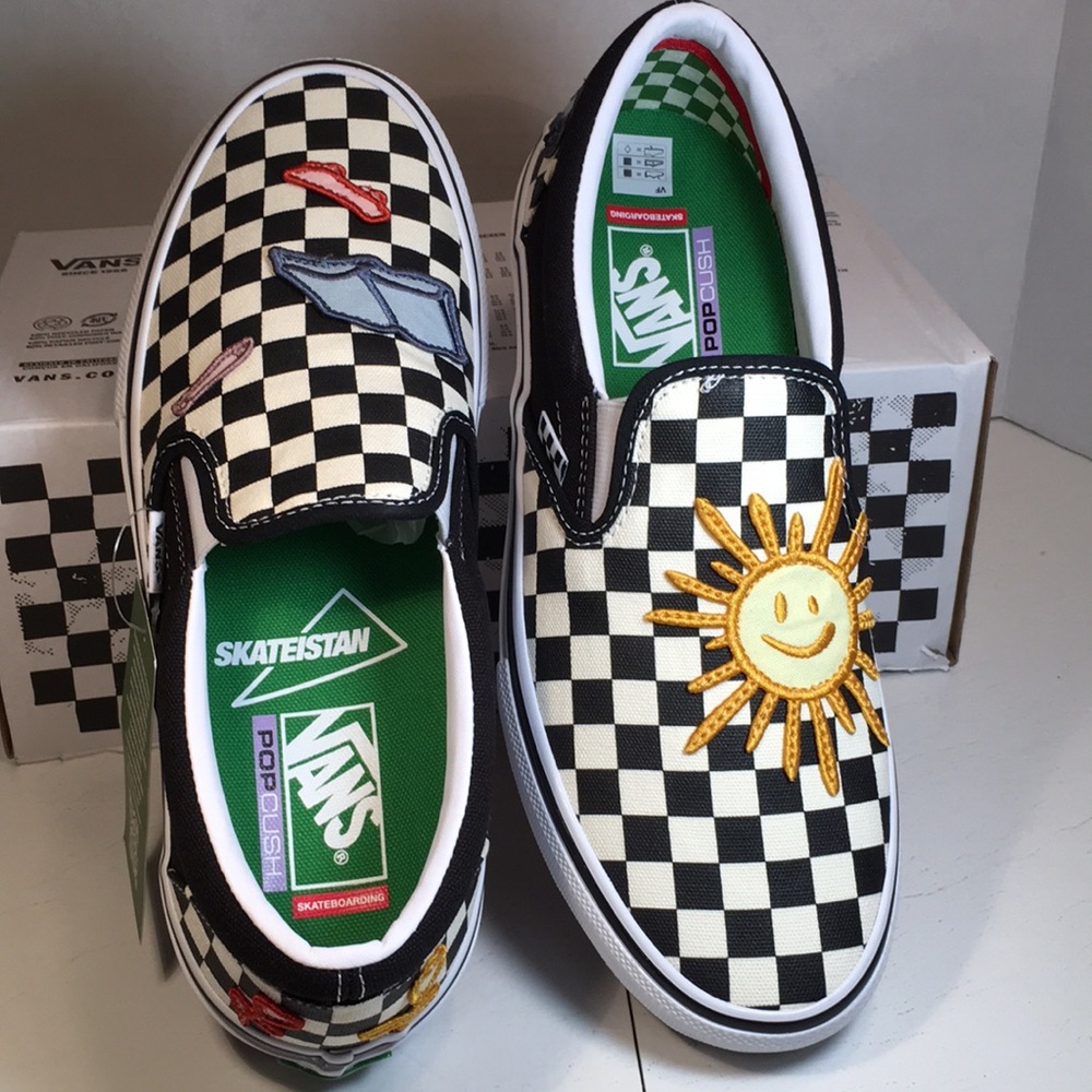 NWT Vans Classic Checkerboard Slip On Sneakers Men’s 9.5